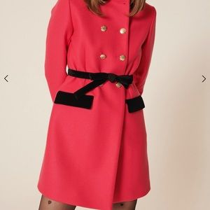 Tara Jarmon Hot Pink Coat Dress